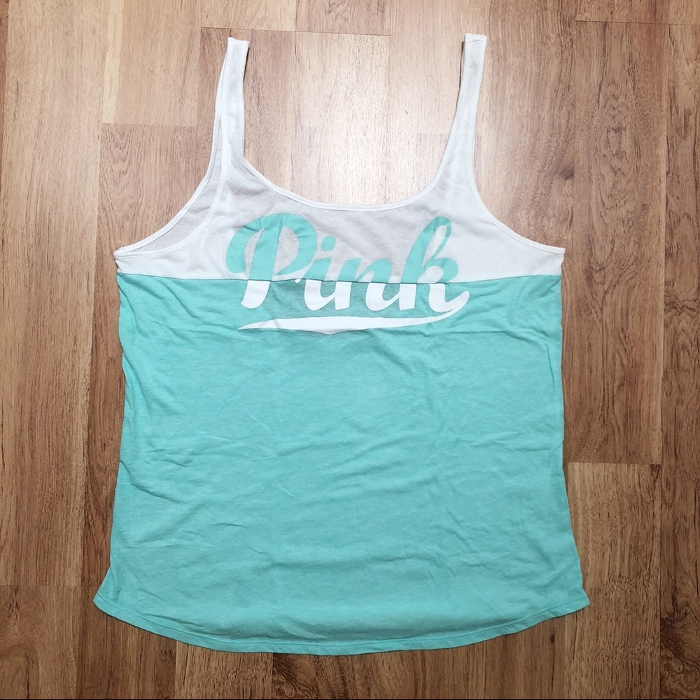 Victoria’s Secret Pink Low Back Tank Blue